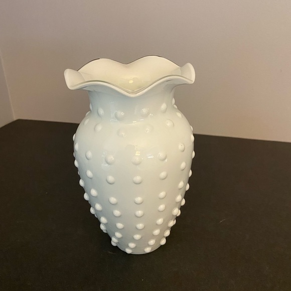 Accents Vintage White Hobnail Milk Glass Vase 7 Poshmark